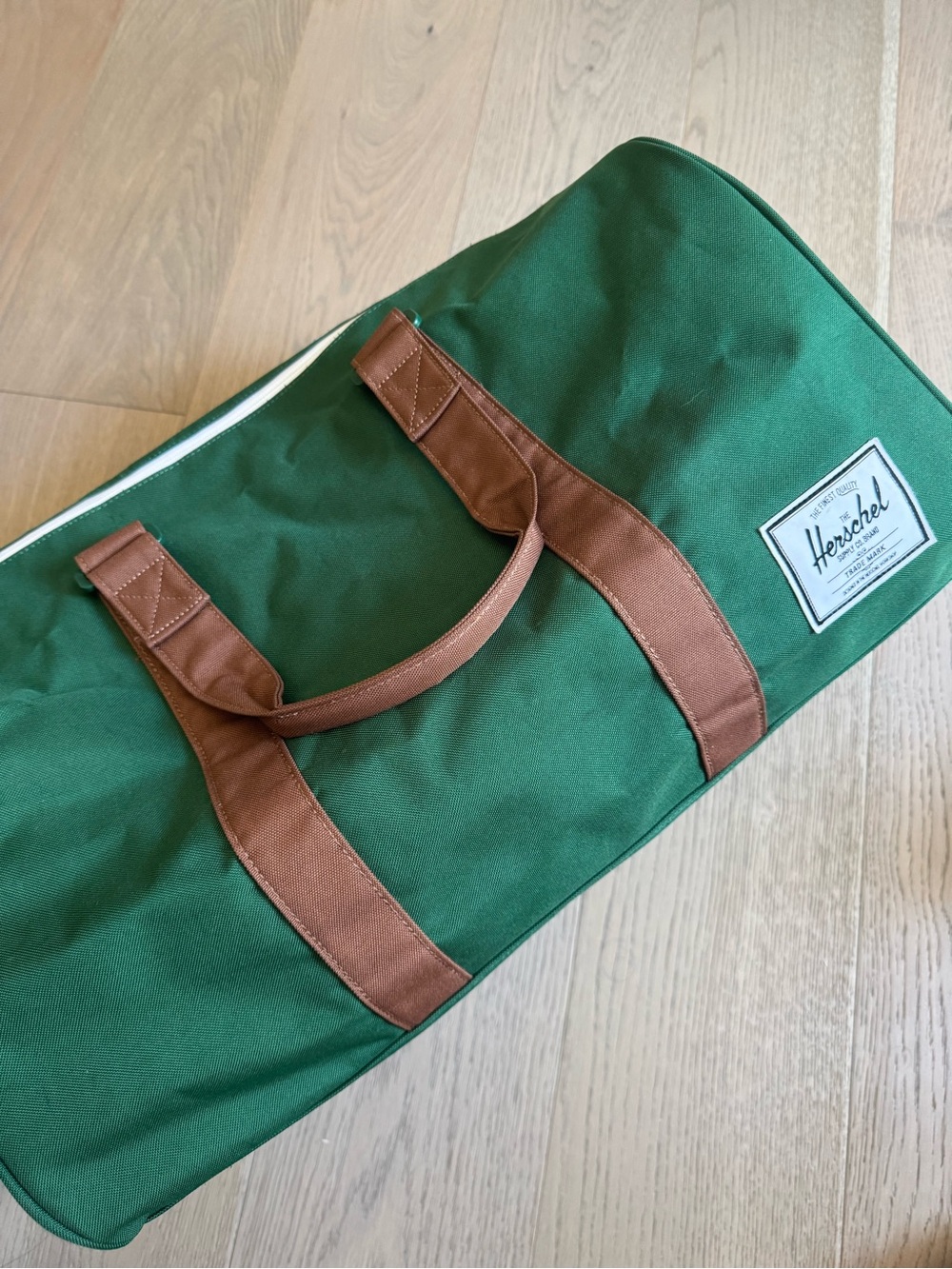 Herschel Supply Company Forest Green Duffel with Brown Trim